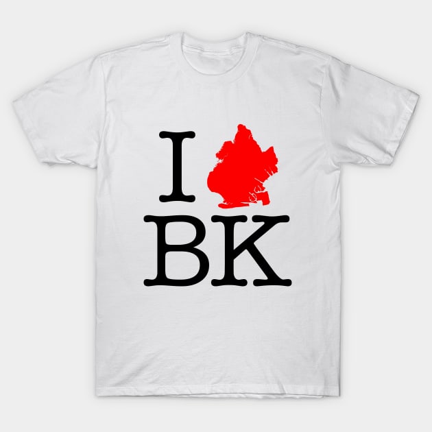 I Love Brooklyn T-Shirt by Pop Fan Shop